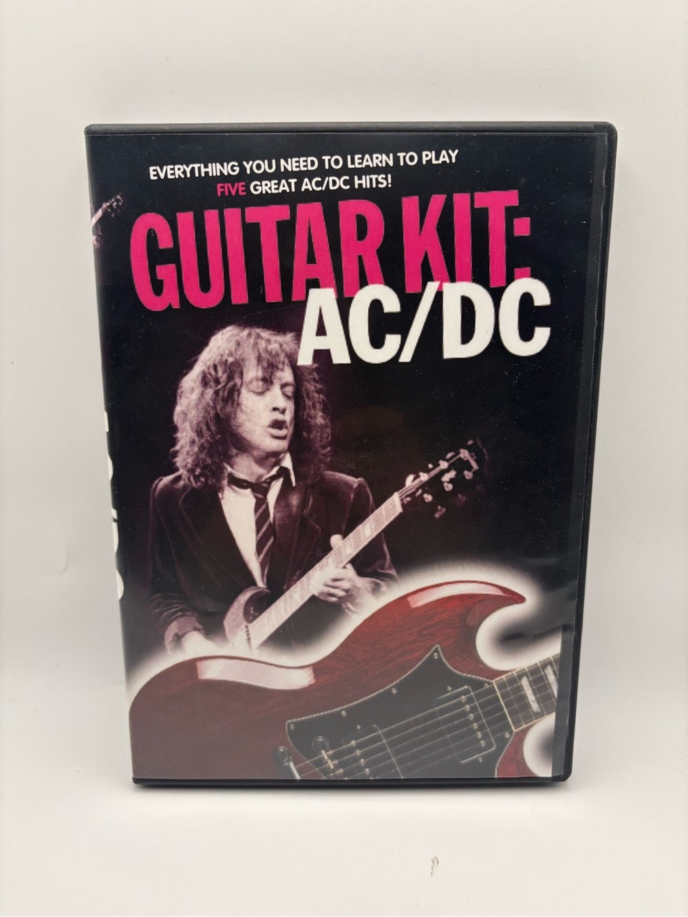 AC DC Guitar Kit DVD CD TAB Book Set Back In Black Highway To Hell Hal Leonard
